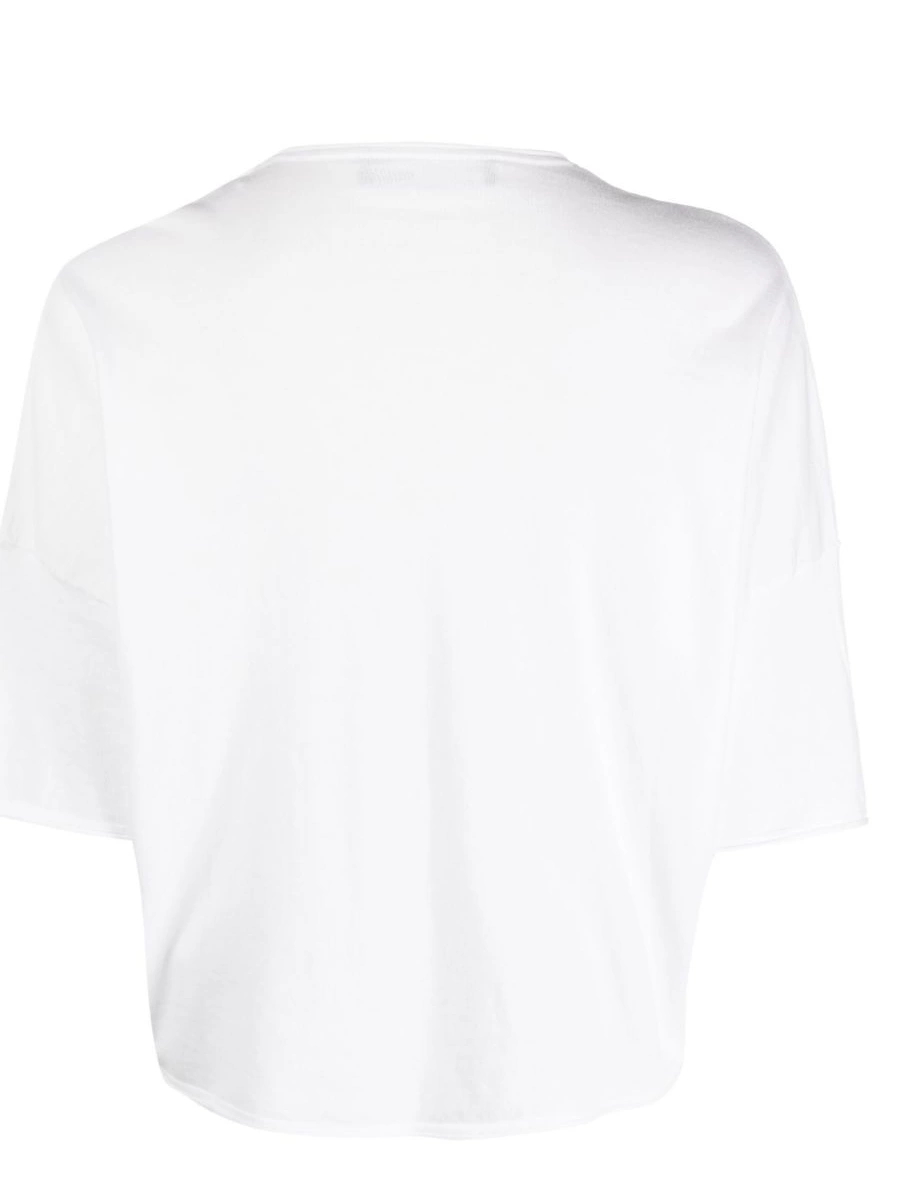 Affordable logo-patch T-shirt Women half-sleeve Love Moschino 0419